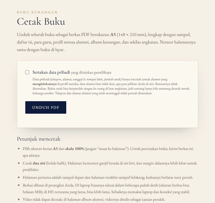 Halaman Cetak Buku